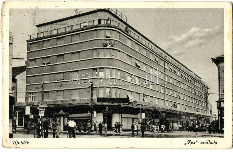 Újvidék, Novi Sad; Rex szálloda Zima Károly és társa kiadása / hotel (EK)