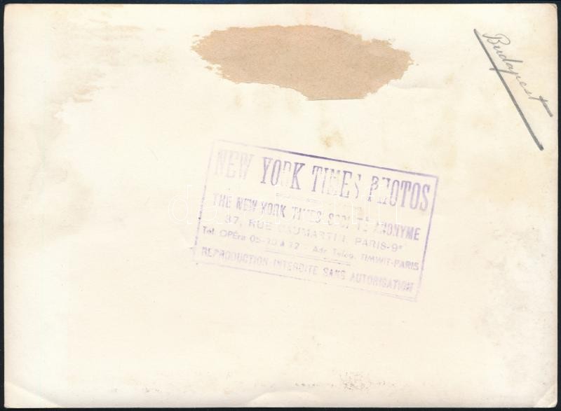 cca 1960 Tüntetés Budapesten Franco ellen 18x14 cm - Image 2