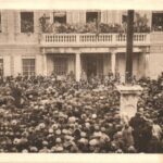 1921 Fiume, The last speech of Gabriele D'Annunzio before his leaving; hustings before the revolution / Gabriele D'Annunzio utolsó beszéde a forradalom előtt