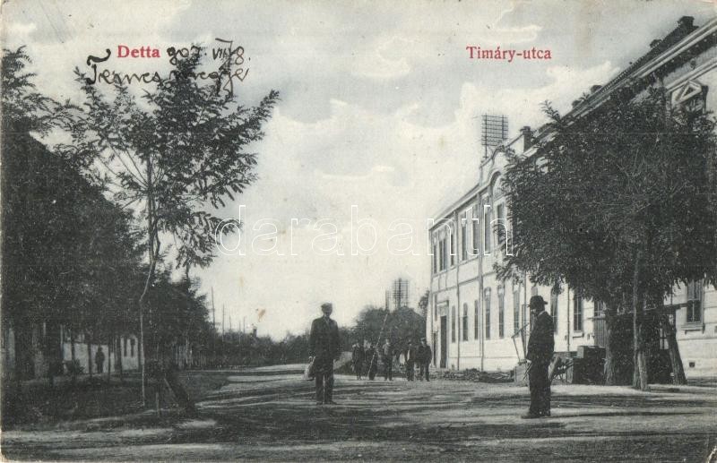 Detta, Ghedu, Deta; Timáry utca / street view (Rb)