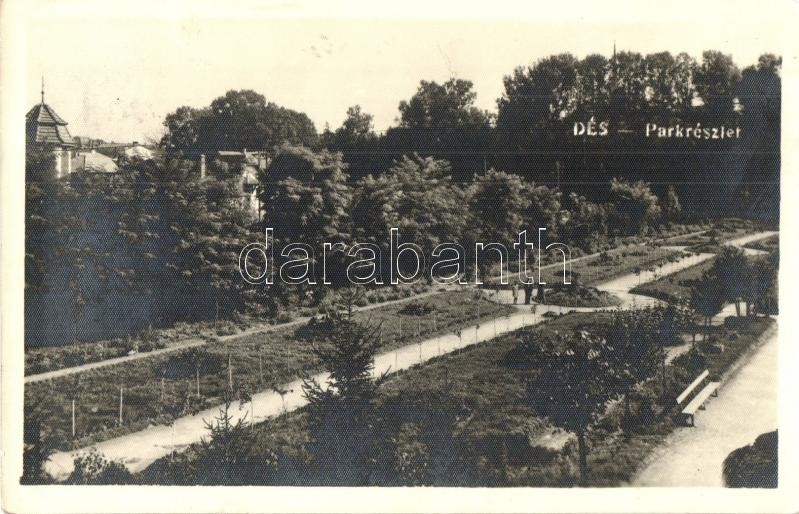 1940 Dés, Dej; park, photo