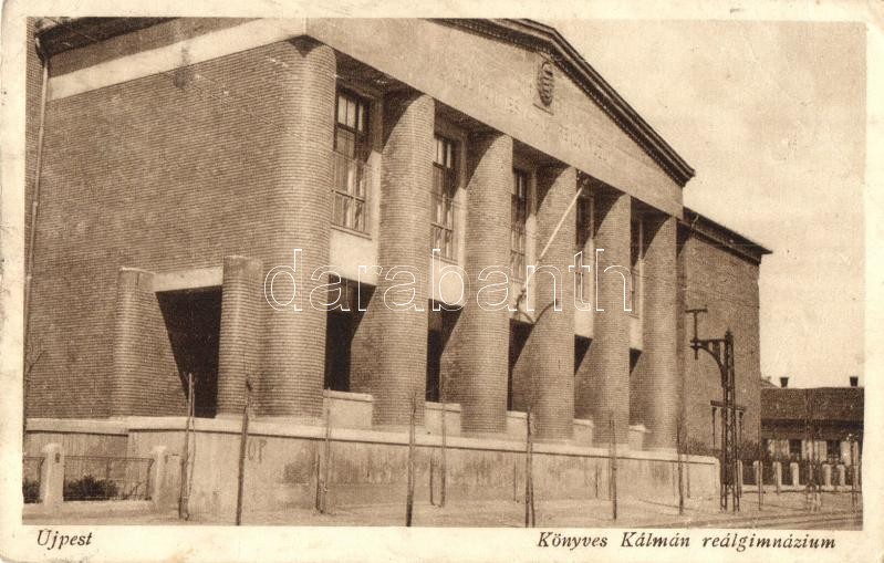Budapest IV. Újpest, Könyves Kálmán reálgimnázium (EK)