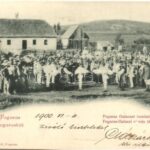 1900 Fogaras, Fagaras; Galaczi román tánc. Thiersfeld Dávid kiadása / Galaczer rumänischer Tanz / Galati Romanian folk dance