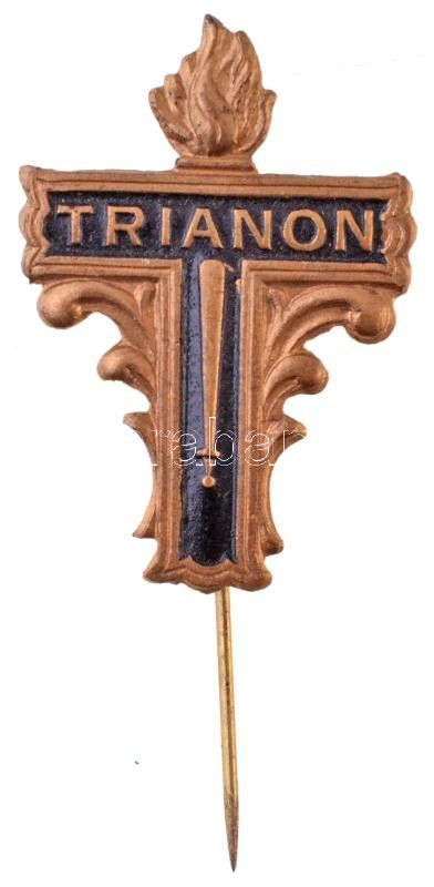 ~1930. 'Trianon' festett Br kitűző (31x21mm) T:2
