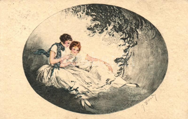 Italian art postcard Italien Gravur 1052 s: J. Hardy