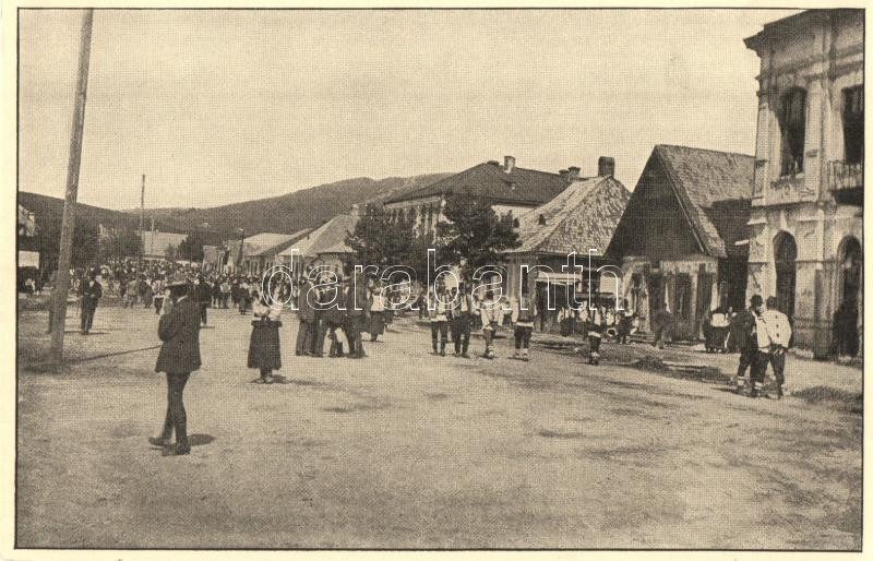 Kőrösmező, Jaszinya, Jasina, Yasinia; Hlavní ulice / Fő utca / main street (EK)