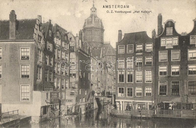 1907 Amsterdam, O.U. Voorburgwal 'Het Kolkje'