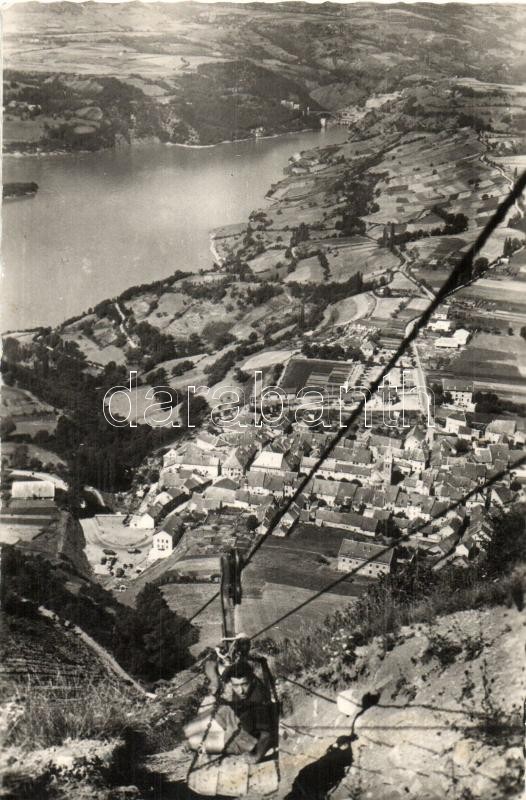 Corps (Isere), Boustigue, Départ du Télé-Benne, Lac Sautet / hotel, lake, cable car