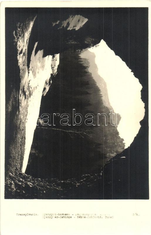 Gyergyói havasok, Gyergyóer-Gebirge; Békás szoros, barlang kijárat / Békás-Schlucht, cave entry