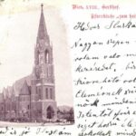 1900 Vienna, Wien XVIII. Gersthof, Pfarrkirche zum heil. Leopold / church. Fr. Schöler 340. (EK)