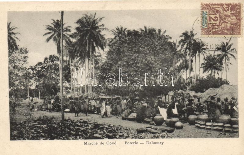 Cové, Marché, Poterie / pottery market, vendors