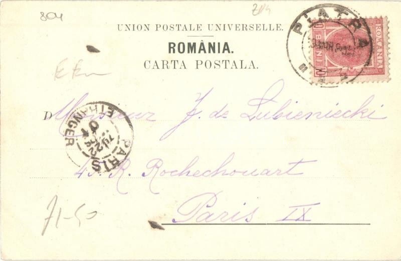 1900 Muntii Stanisoarei (near Agapia); Manastirea Sihla, Schitul Sihla / Sihla Romanian orthodox monastery (EK) - Image 2