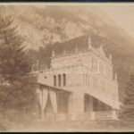 cca 1880 Herkulesfürdő (Băile Herculane), keményhátú fotó, hátulján feliratozva, 9×12 cm