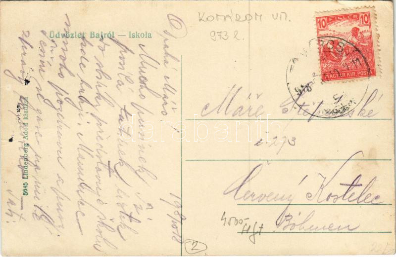 Baj, Iskola, gyerekek. Kiadja Lindenberg Adolf (EK) - Image 2