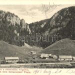1901 Sztracenai-völgy, Stracenovska dolina, Stratena; tájrészlet. Fejér B. kiadása / general view