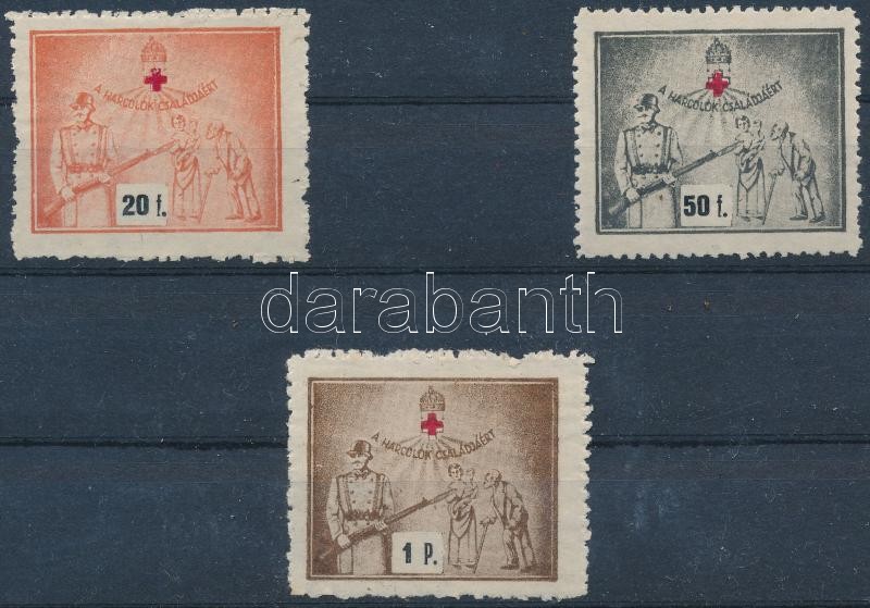 1915 A harcolók családjáért segélybélyeg sor / Charity stamp set