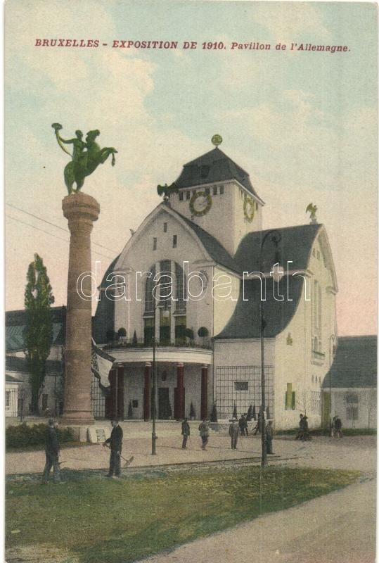 1910 Brussels, Bruxelles; Exposition, Pavillon de l'Allemagne / German section German section