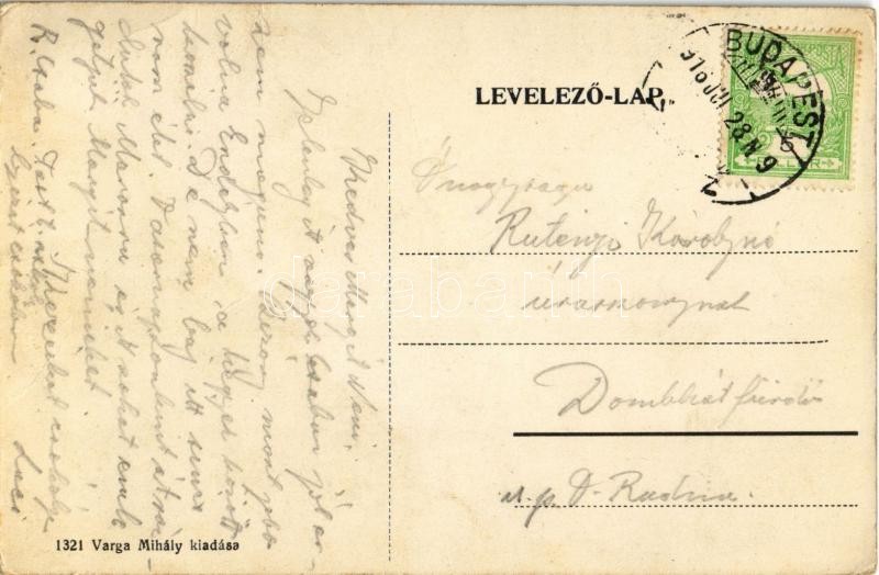1916 Budapest XVII. Rákoscsaba, Báró Antos István kastélya. Varga Mihály kiadása (EK) - Image 2
