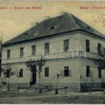 1908 Billéd, Biled; Hotel Trombitás szálloda. W. L. 1249. / hotel (gyűrődés / crease)