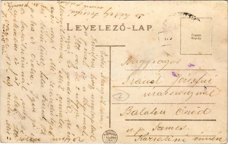 1929 Putnok, Serényi László tér, Diamant Ignácné, Weingarten Henrik, Róth Bernát, Danberg Mór, Blau József üzlete, kerékpáros fiúk - Image 2