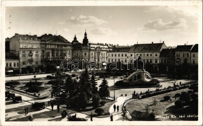 Kolozsvár, Cluj; Mátyás király tér, gyógyszertár / square, pharmacy