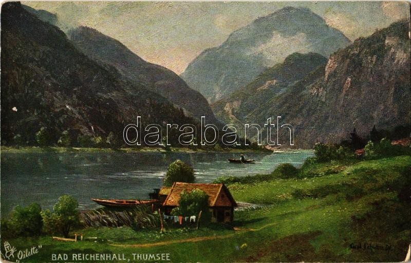 Bad Reichenhall, Thumsee, Raphael Tuck & Sons 'Oilette' Serie Bad Reichenhall No. 712. (worn corners)