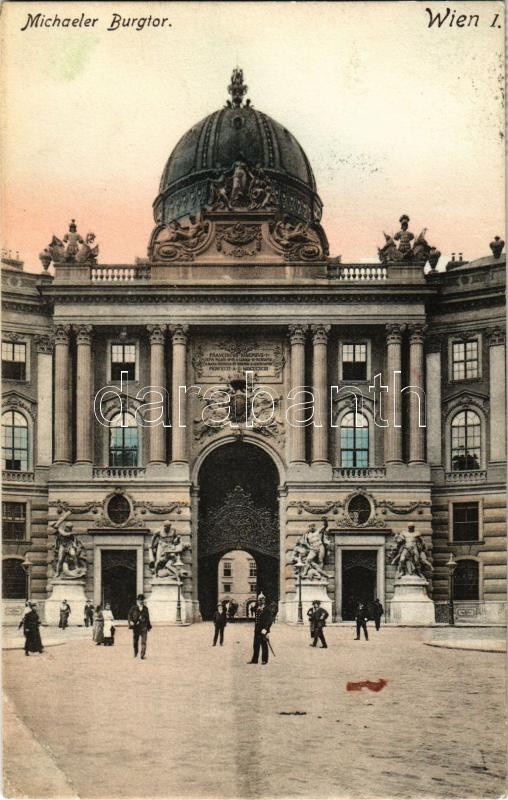 Vienna, Wien, Bécs I. Michaeler Burgtor / palace gate (EB)