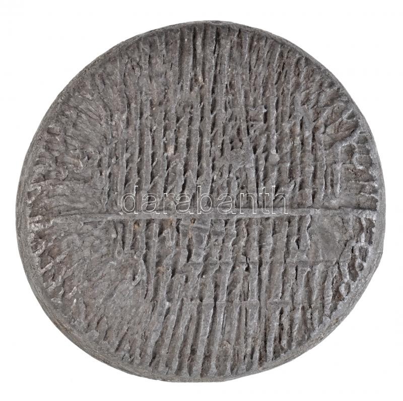 DN 'Győri Takarékpénztár 1844' pecsét nyomata ólom darabon (~40mm) - Image 2