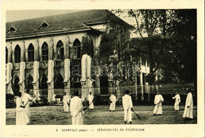 Cochin, Verapoly, Séminaristes en recreation / Archdiocese of Verapoly, seminarians, recreation