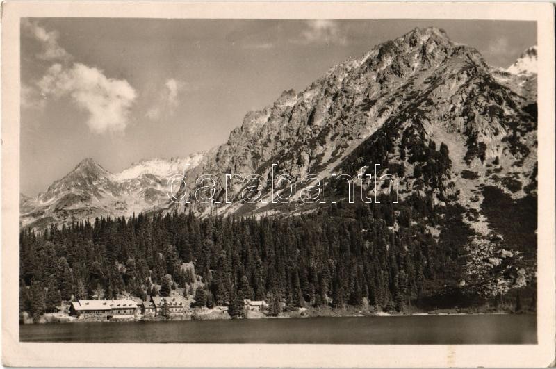 Tátra, Vysoké Tatry; Poprádi tó / Popradske pleso / lake