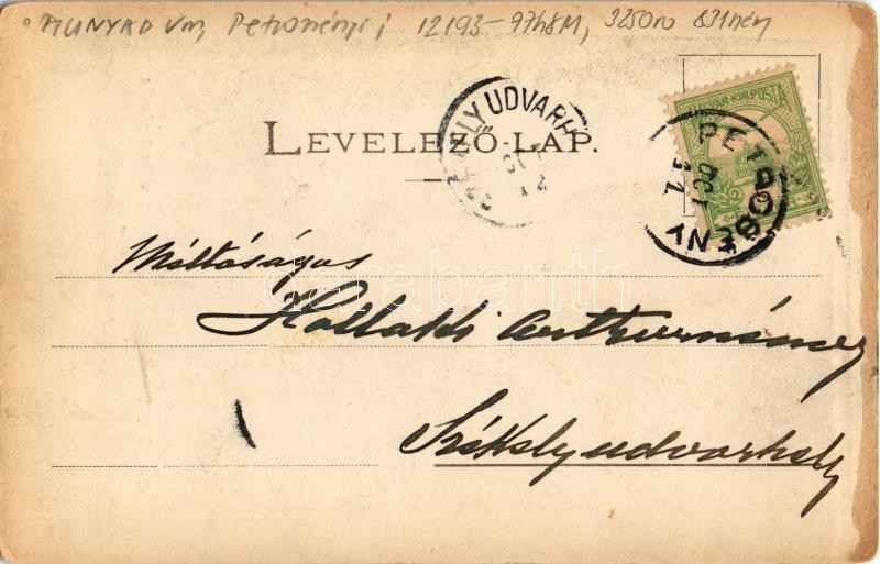 1902 Petrozsény, Petrosani; Szurduk-szoros, híd / Pasul Surduc / mountain pass, bridge (Rb) - Image 2