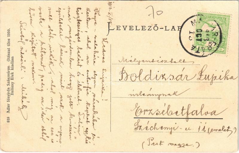 1913 Nagysármás, Sarmasu; Főszolgabírói és állatorvosi lak, Balázsy Elek üzlete. Adler fényirda 1910. / shop, houses of the judge and the veterinarian - Image 2