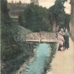 1905 Brassó, Kronstadt, Brasov; Várkert sétány / Graft / Aleea Dupa ziduri / castle promenade (EK)