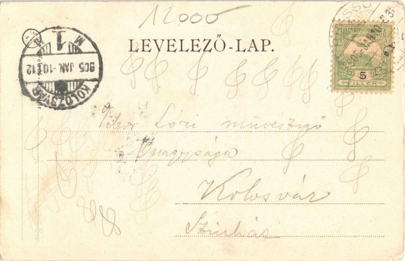 1905 Brassó, Kronstadt, Brasov; Várkert sétány / Graft / Aleea Dupa ziduri / castle promenade (EK) - Image 2