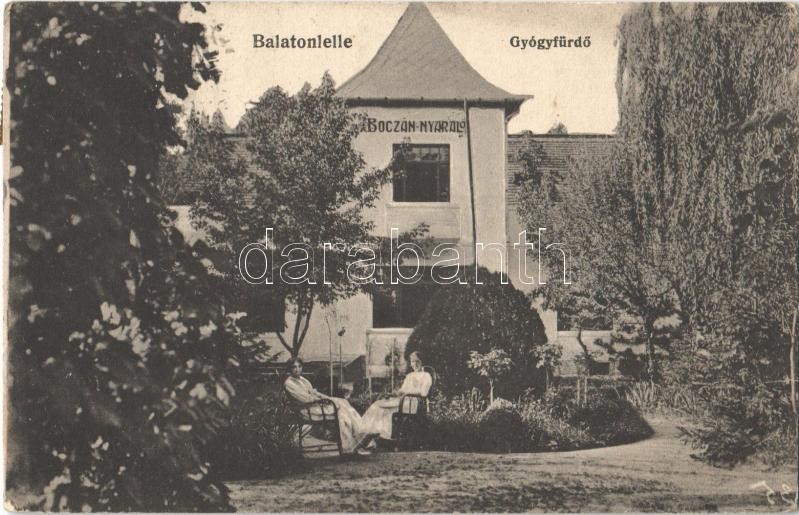 1918 Balatonlelle, Gyógyfürdő, Boczán nyaraló. Wollák József kiadása (fl)