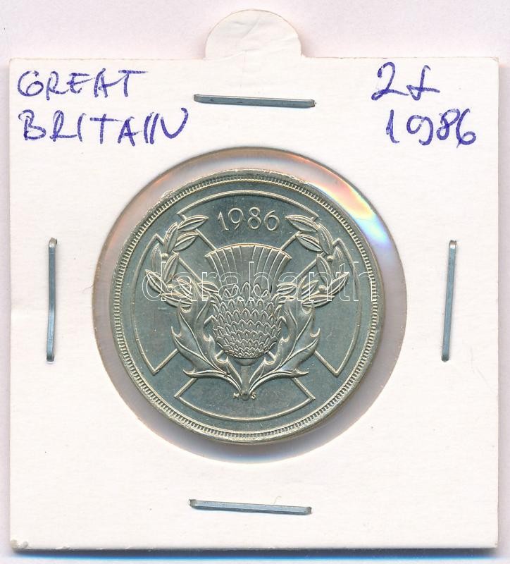 Nagy-Britannia 1986. 2P Ni-sárgaréz 'II. Erzsébet / Nemzetközösségi Játékok' T:1 Great Britain 1986. 2 Pound Ni-Brass 'Elisabeth II / Commonwealth Games' C:UNC Krause KM#947 - Image 2