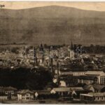 1919 Kassa, Kosice; látkép vasútállomással és gyárakkal / general view with railway station and factories