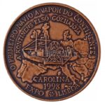 1998. 'Lisszaboni Világkiállítás / Carolina, a kontinens első gőzhajója' Br emlékérem (32mm) T:1,1- - Image 2