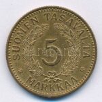 Finnország 1938S 5M Al-Br T:1- Finland 1938S 5 Markkaa Al-Br C:AU Krause KM#31