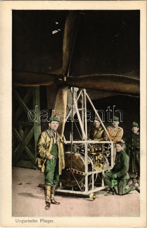 Ungarische Flieger / Első világháborús magyar katonai pilóta. Az Érdekes Újság / WWI Hungarian military pilot