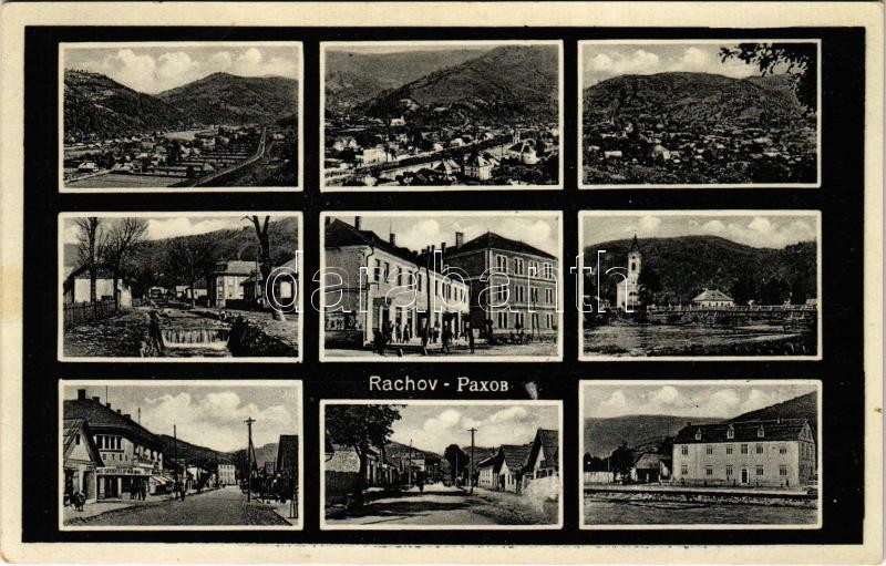Rahó, Rachov, Rahiv, Rakhiv; mozaiklap / multi-view postcard