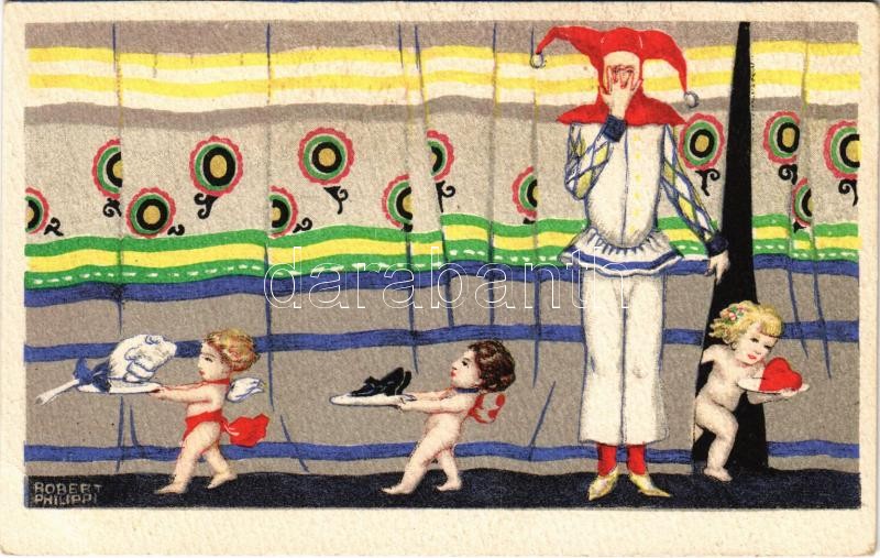 Clown with angels. B.K.W.I. 669-4. s: Robert Philippi (EK)