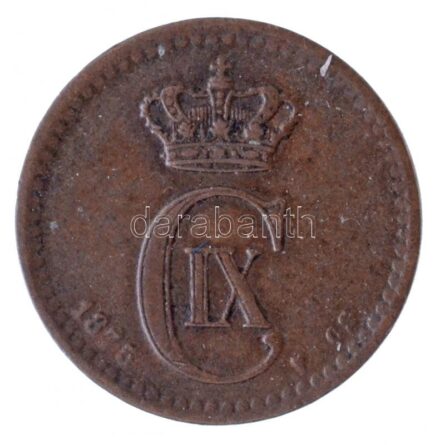 Dánia 1875CS 1ö Cu T:2 Denmark 1875CS 1 Öre Cu C:XF Krause KM#792.1