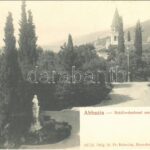 1905 Abbazia, Opatija; Schulerdenkmal und Kirche / monument, church. Orig.-A. Fr. Reincke 1678.