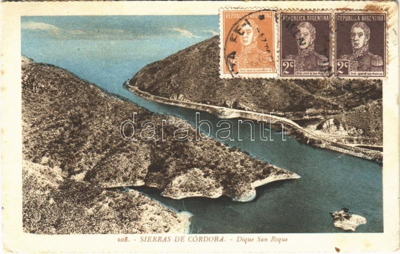 1930 Cordoba, Dique San Roque. TCV card (EK)