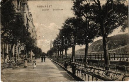 1911 Budapest V. Duna sor. D.T.C.L. 1907. Bdp. 3. (gyűrődés / crease)