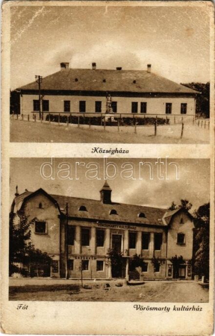 Fót, Községháza, Vörösmarty kultúrház, Gazdakör. Szombathelyi Foto (EB)