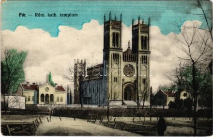 1923 Fót, Római katolikus templom. Ancserl Jónás kiadása (EM)