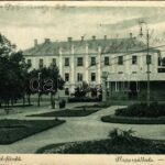 1925 Balatonfüred, Nagyszálloda, Grand Hotel + 'TAPOLCZA - BUDAPEST 394 A' vasúti mozgóposta bélyegző (fa)