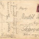 1925 Balatonfüred, Nagyszálloda, Grand Hotel + 'TAPOLCZA - BUDAPEST 394 A' vasúti mozgóposta bélyegző (fa) - Image 2